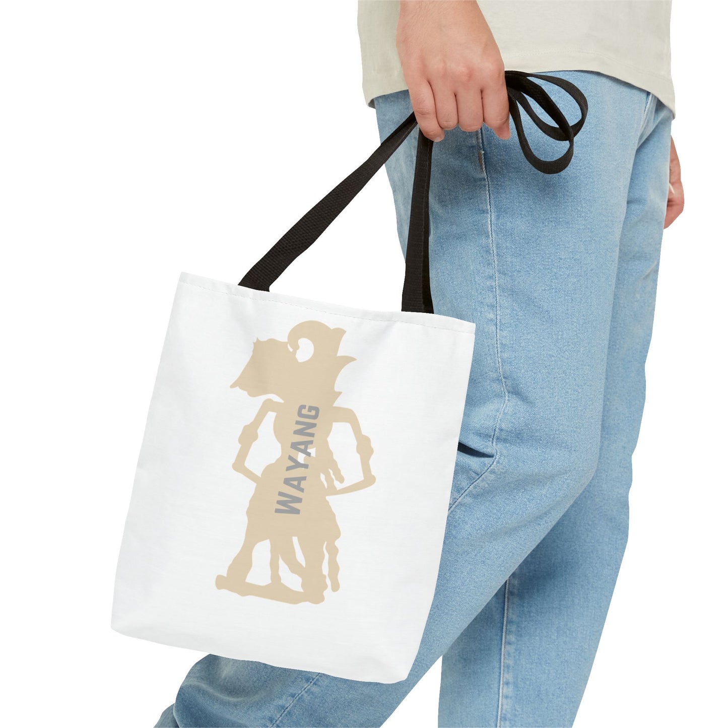 Wayang Shadow Puppet Tote Bag - Eco-Friendly, Stylish Bag for Art Lovers