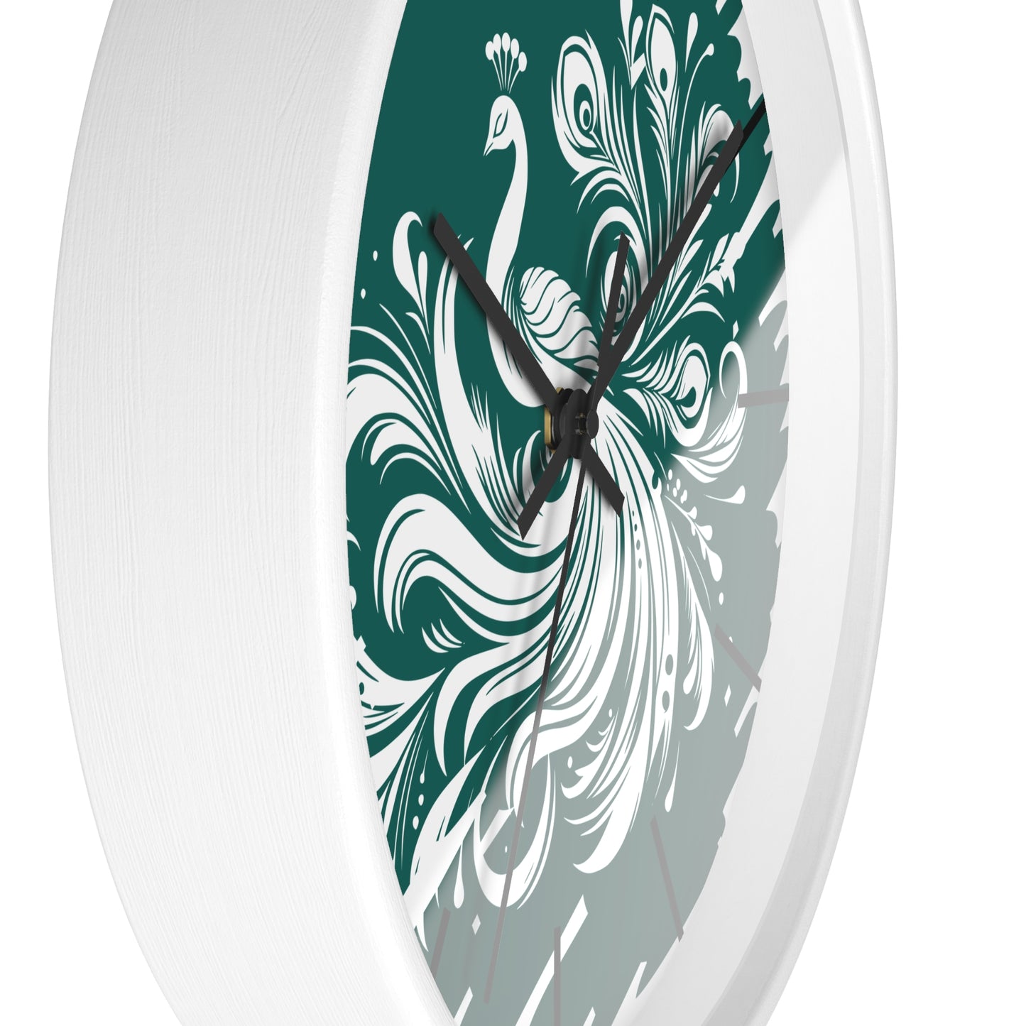 Elegant Peacock Wall Clock - Artistic Home Decor for Timely Elegance