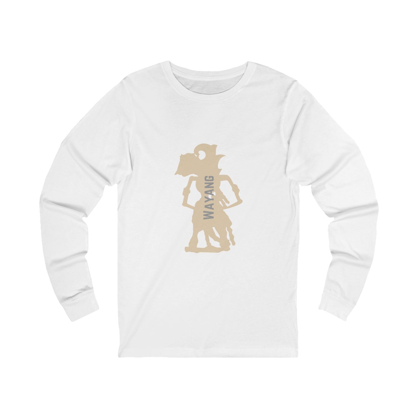 Wayang Unisex Jersey Long Sleeve Tee - Cultural Fashion for Everyday Wear