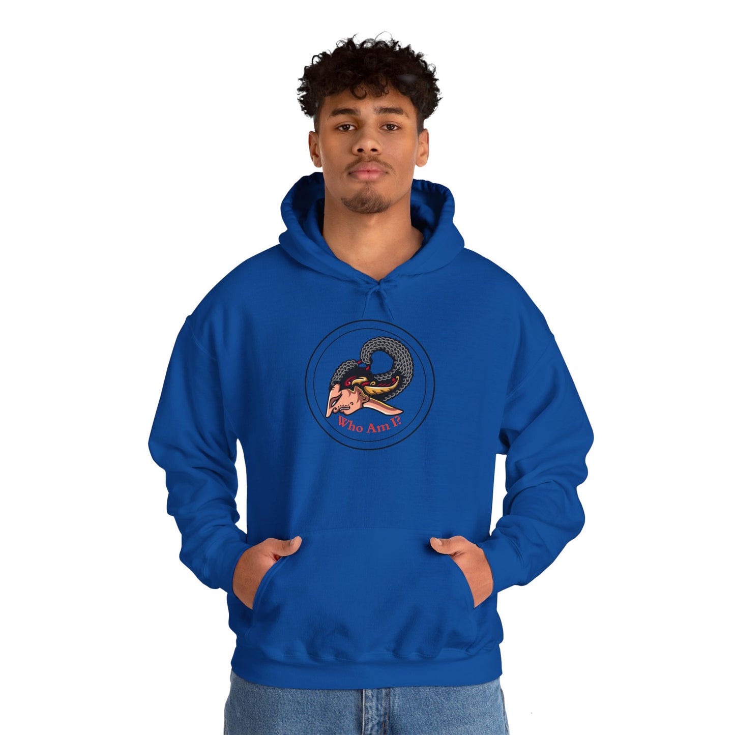 Who Am I? Unisex Heavy Blend™ Hooded Sweatshirt - Cozy and Stylish