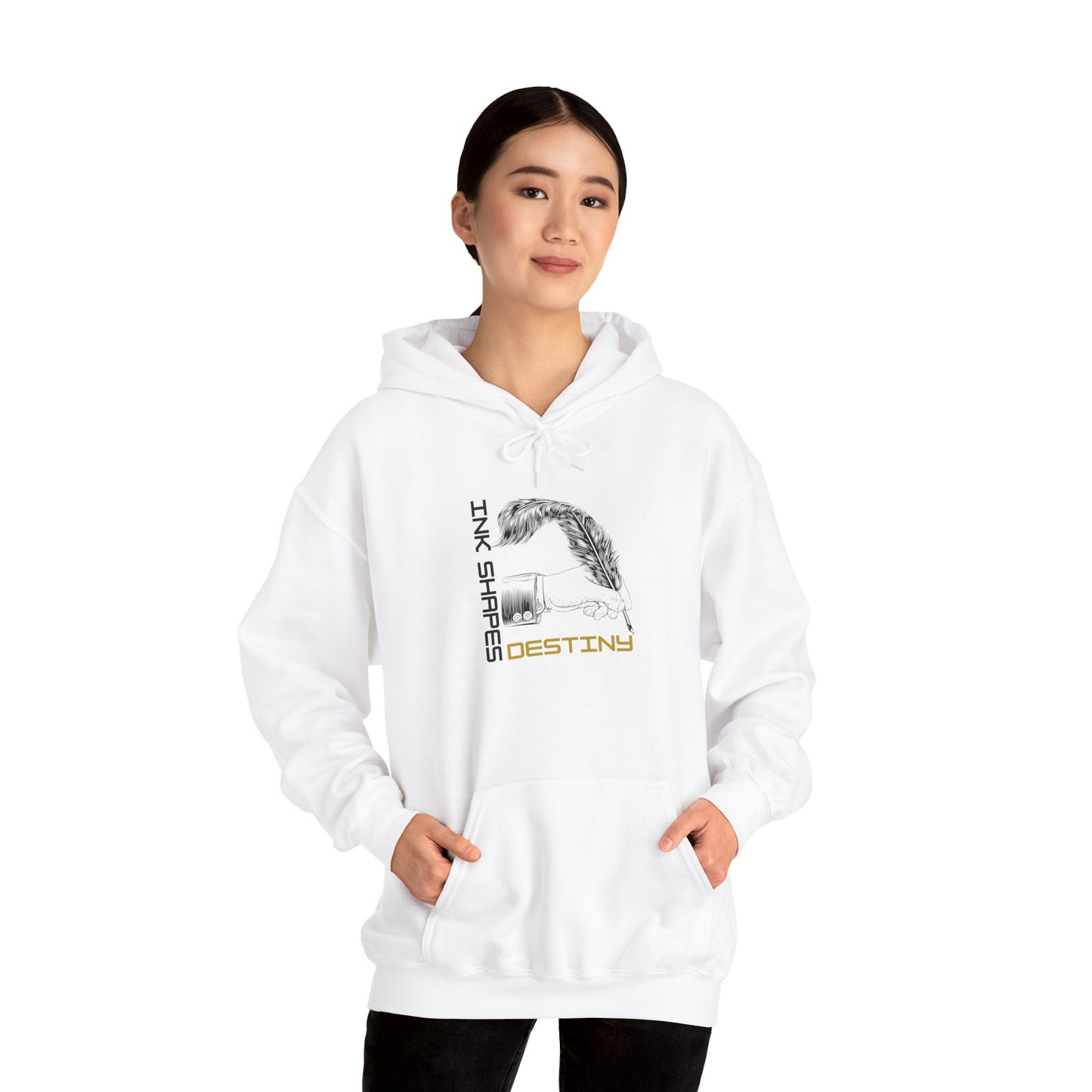 Inspirational Destiny Hoodie with Feather Design