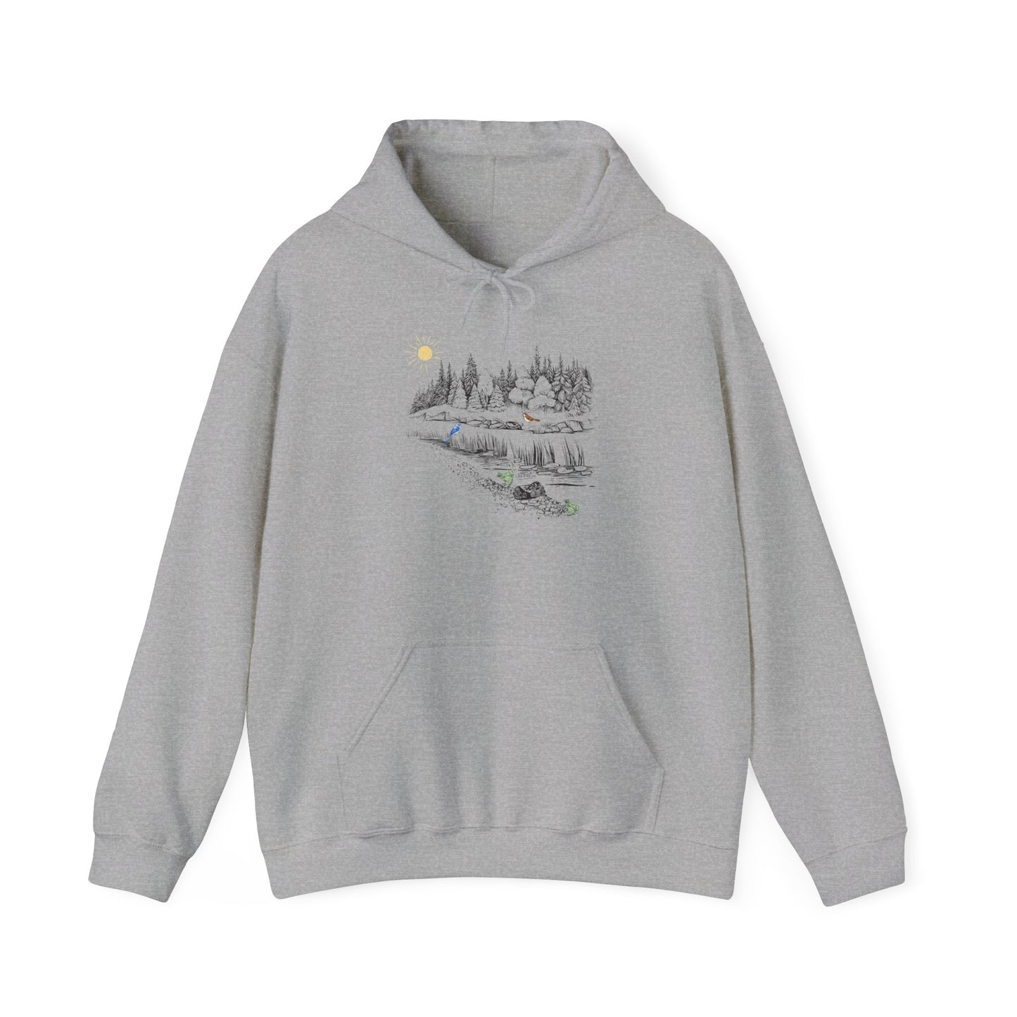 Cozy Nature Scene Unisex Hoodie - Perfect for Outdoor Lovers