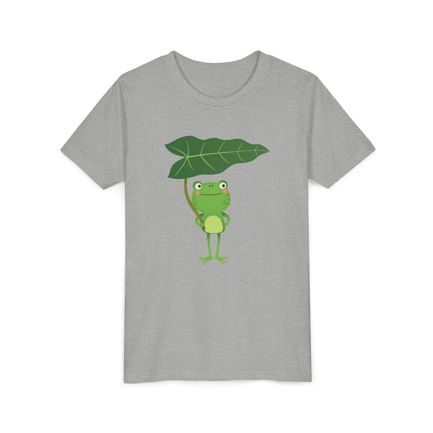 Fun Frog Youth Tee - Cute Green Animal Design for Kids