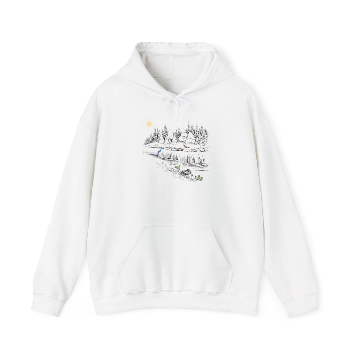 Cozy Nature Scene Unisex Hoodie - Perfect for Outdoor Lovers