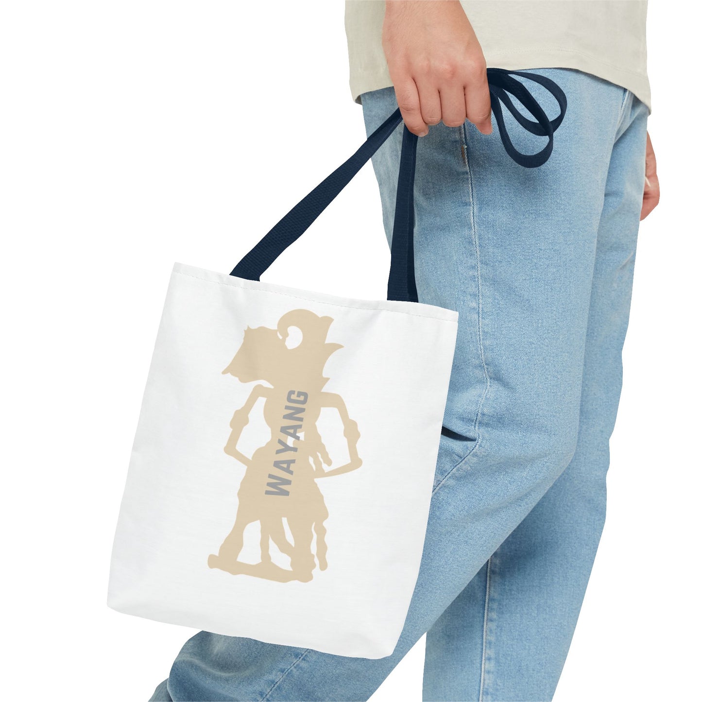 Wayang Shadow Puppet Tote Bag - Eco-Friendly, Stylish Bag for Art Lovers