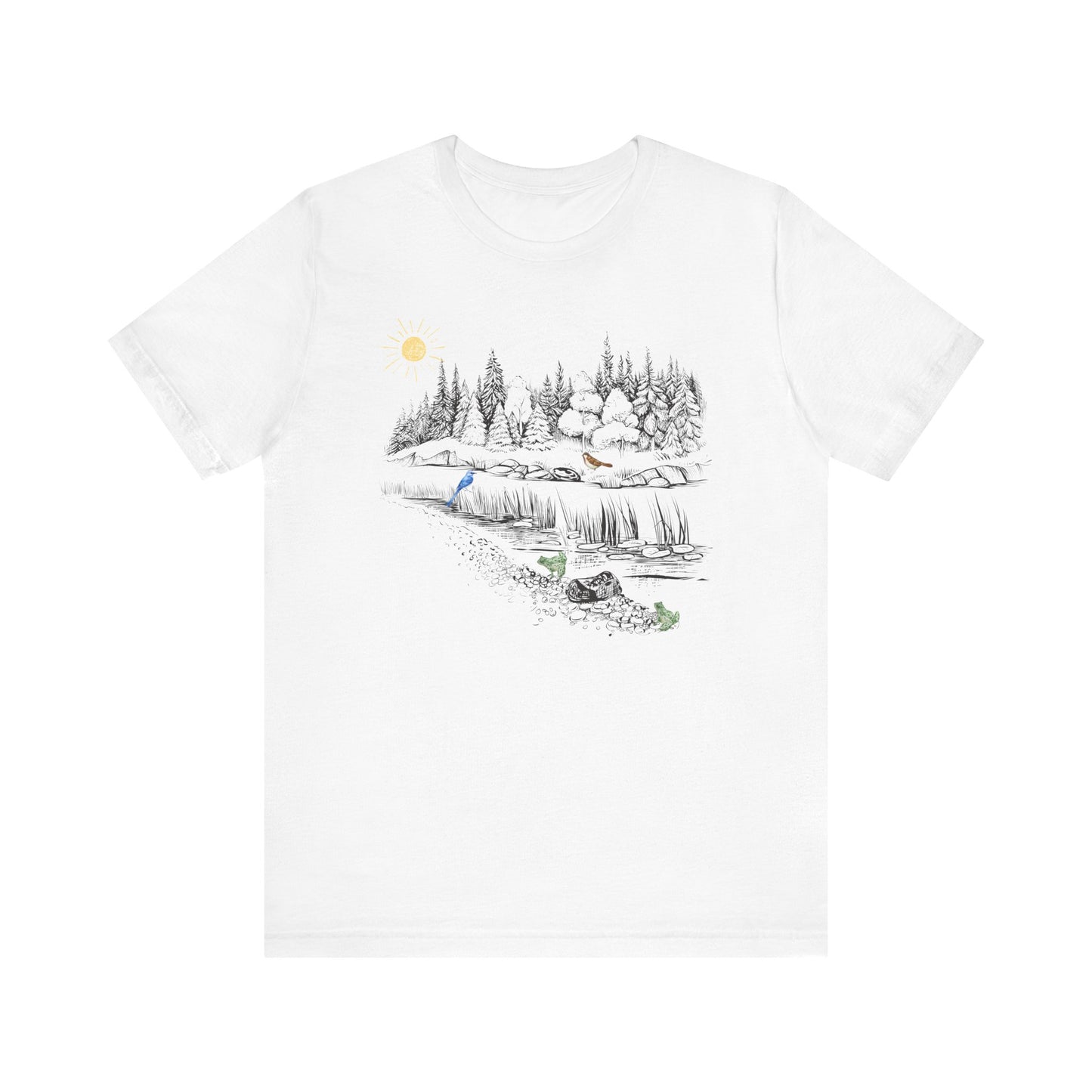 Scenic Nature Unisex Jersey Short Sleeve Tee - Outdoor Adventure Design