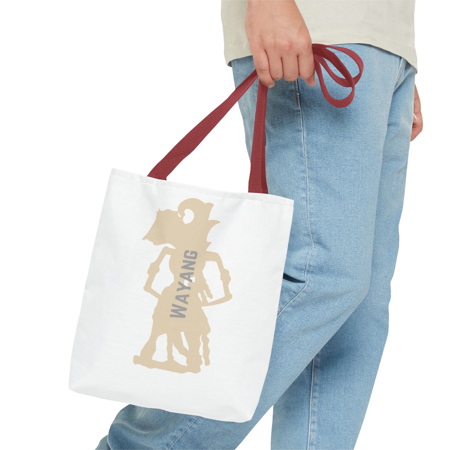 Wayang Shadow Puppet Tote Bag - Eco-Friendly, Stylish Bag for Art Lovers