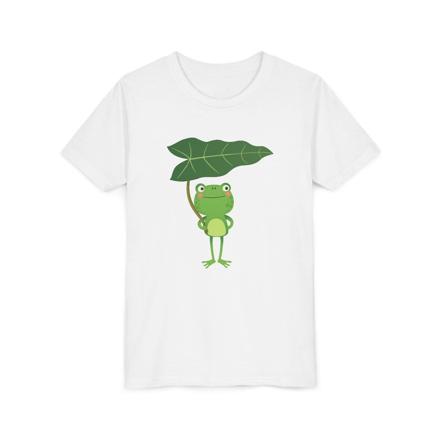 Fun Frog Youth Tee - Cute Green Animal Design for Kids