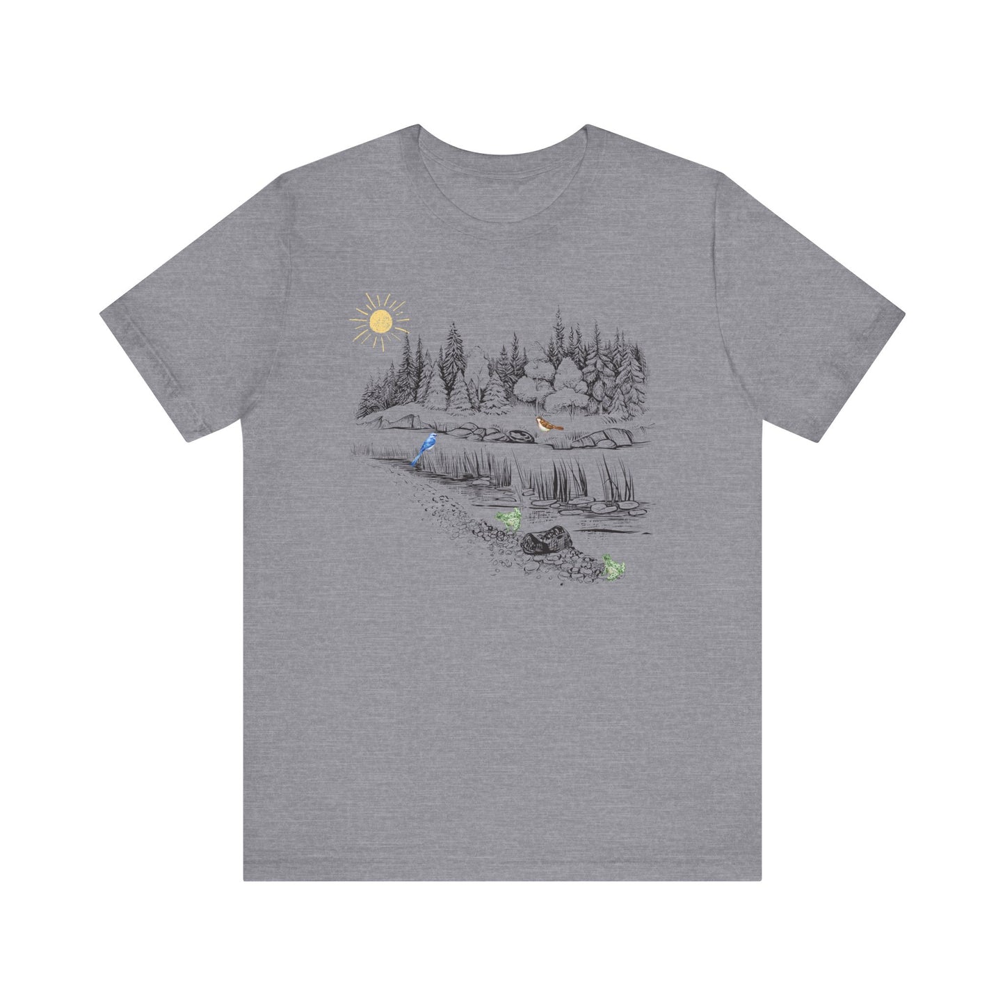 Scenic Nature Unisex Jersey Short Sleeve Tee - Outdoor Adventure Design