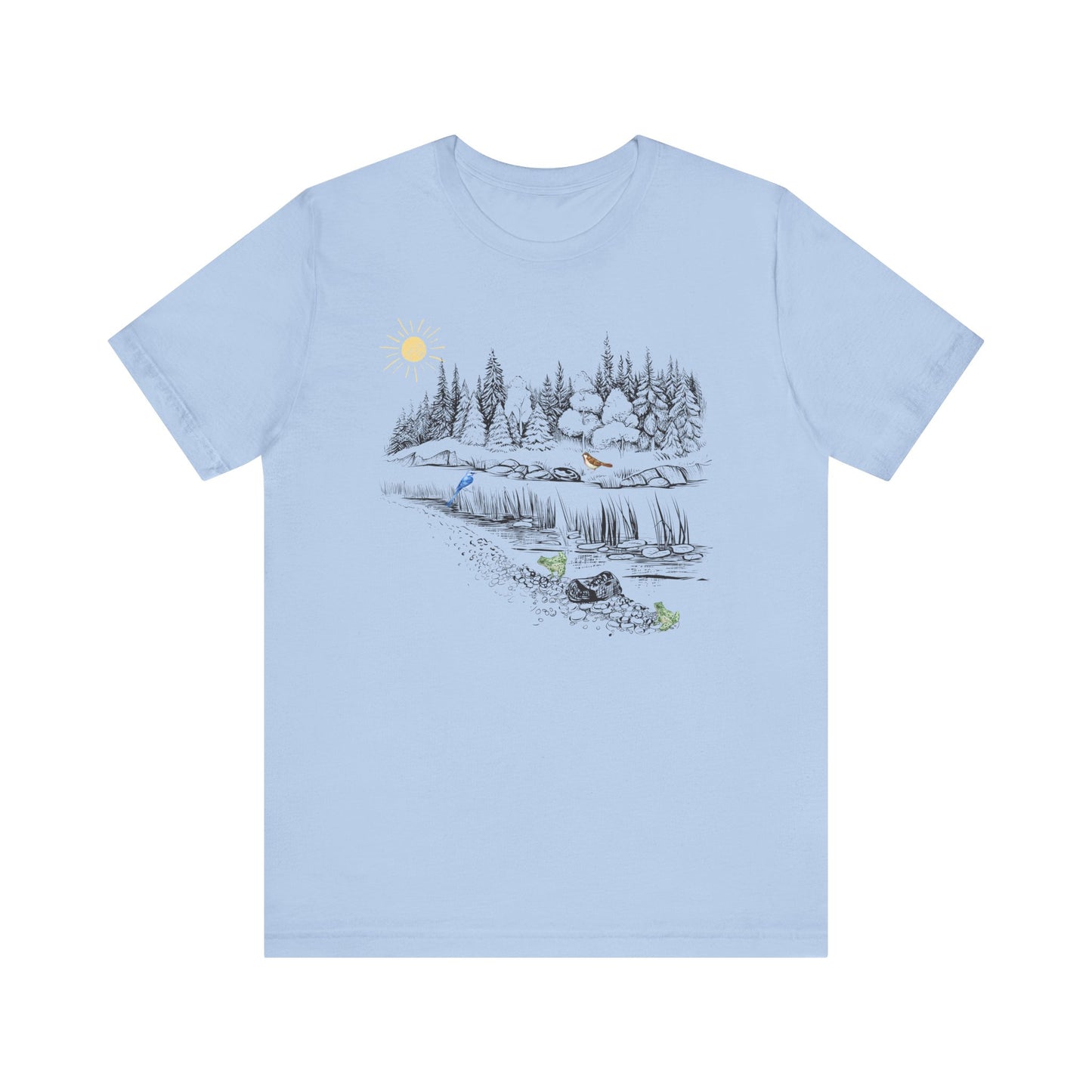 Scenic Nature Unisex Jersey Short Sleeve Tee - Outdoor Adventure Design