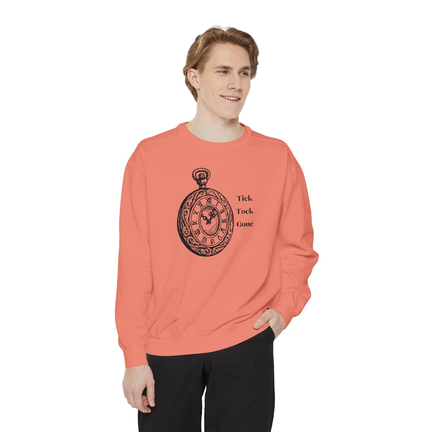 Tick Tock Gone Unisex Sweatshirt - Stylish, Cozy Timepiece Design