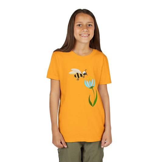 Cute Bee & Flower Youth Tee - Perfect for Nature Lovers!