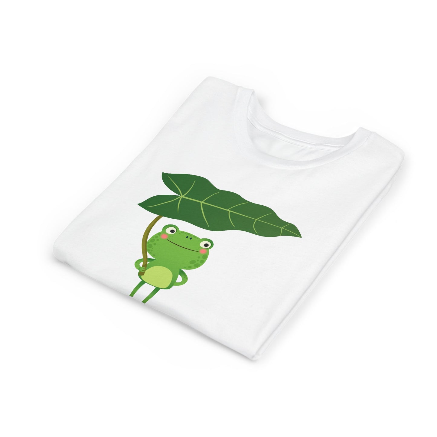 Fun Frog Youth Tee - Cute Green Animal Design for Kids