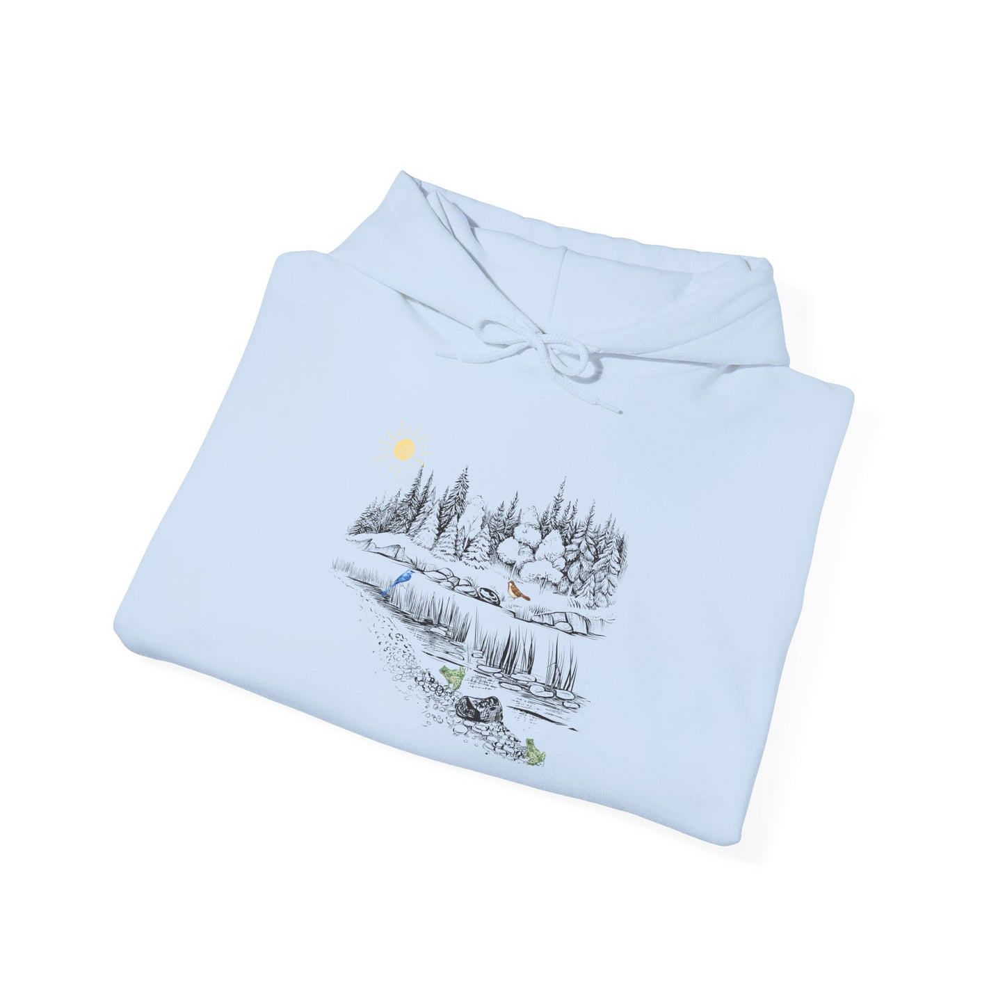 Cozy Nature Scene Unisex Hoodie - Perfect for Outdoor Lovers