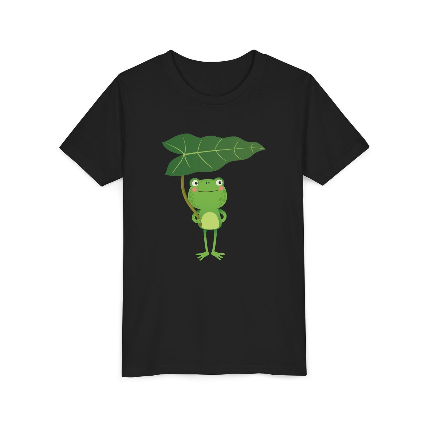 Fun Frog Youth Tee - Cute Green Animal Design for Kids