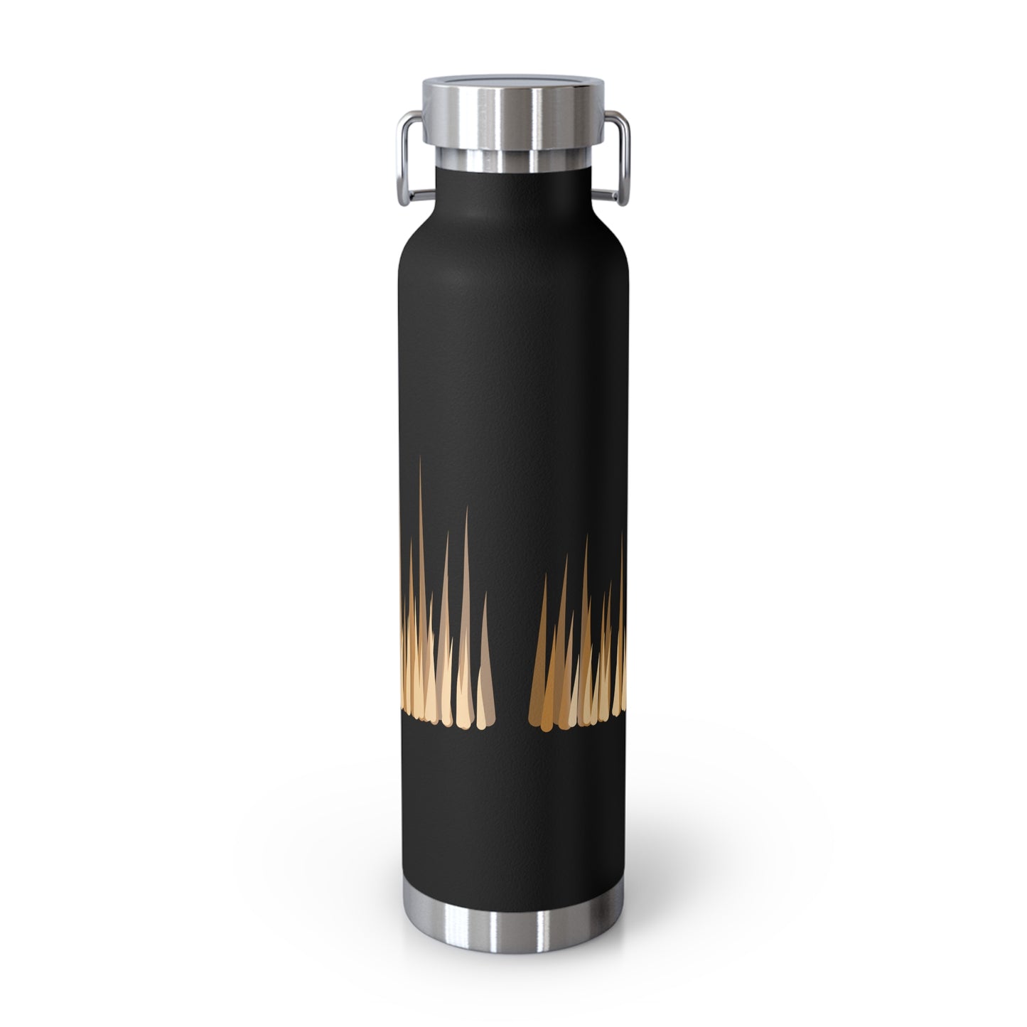 Elegant Grass Design Copper Insulated Water Bottle - 22oz