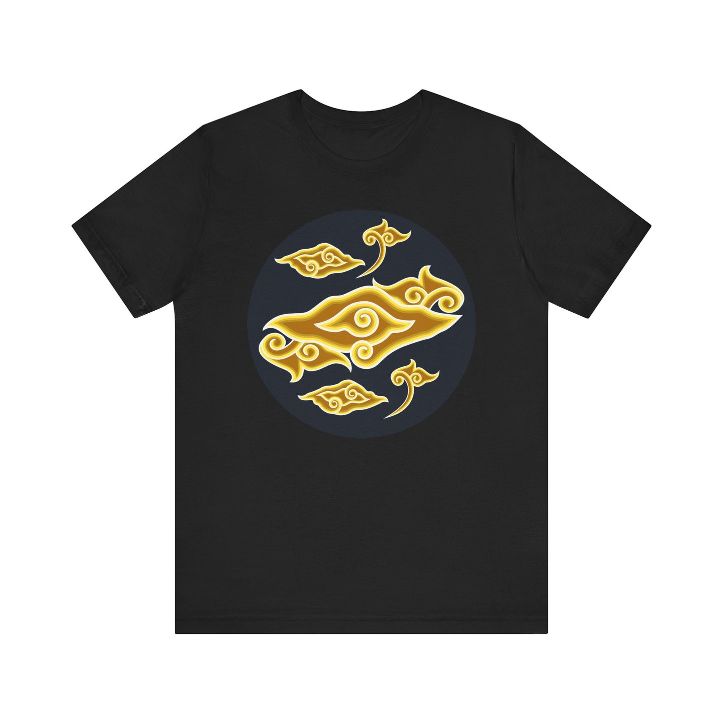 Golden Swirl Unisex Jersey Short Sleeve Tee - Casual Comfort for Every Occasion