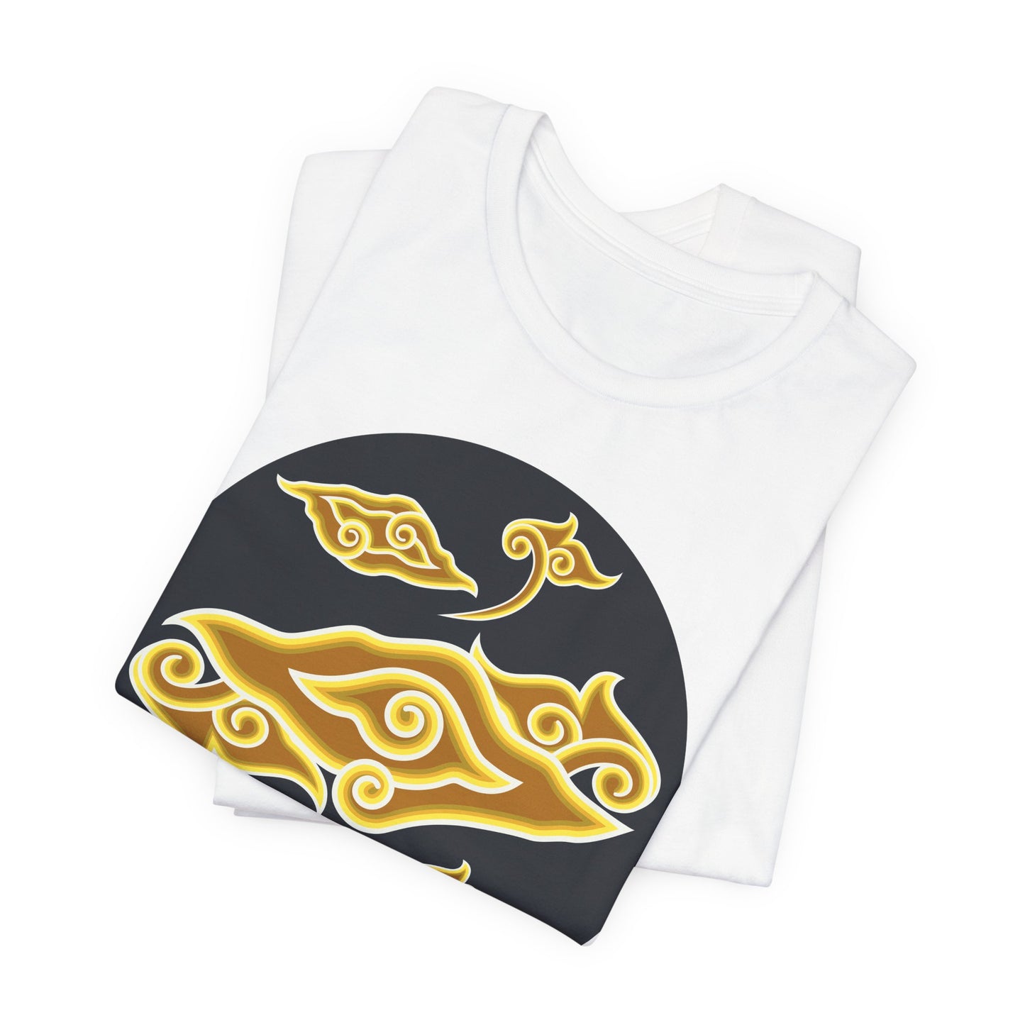 Golden Swirl Unisex Jersey Short Sleeve Tee - Casual Comfort for Every Occasion