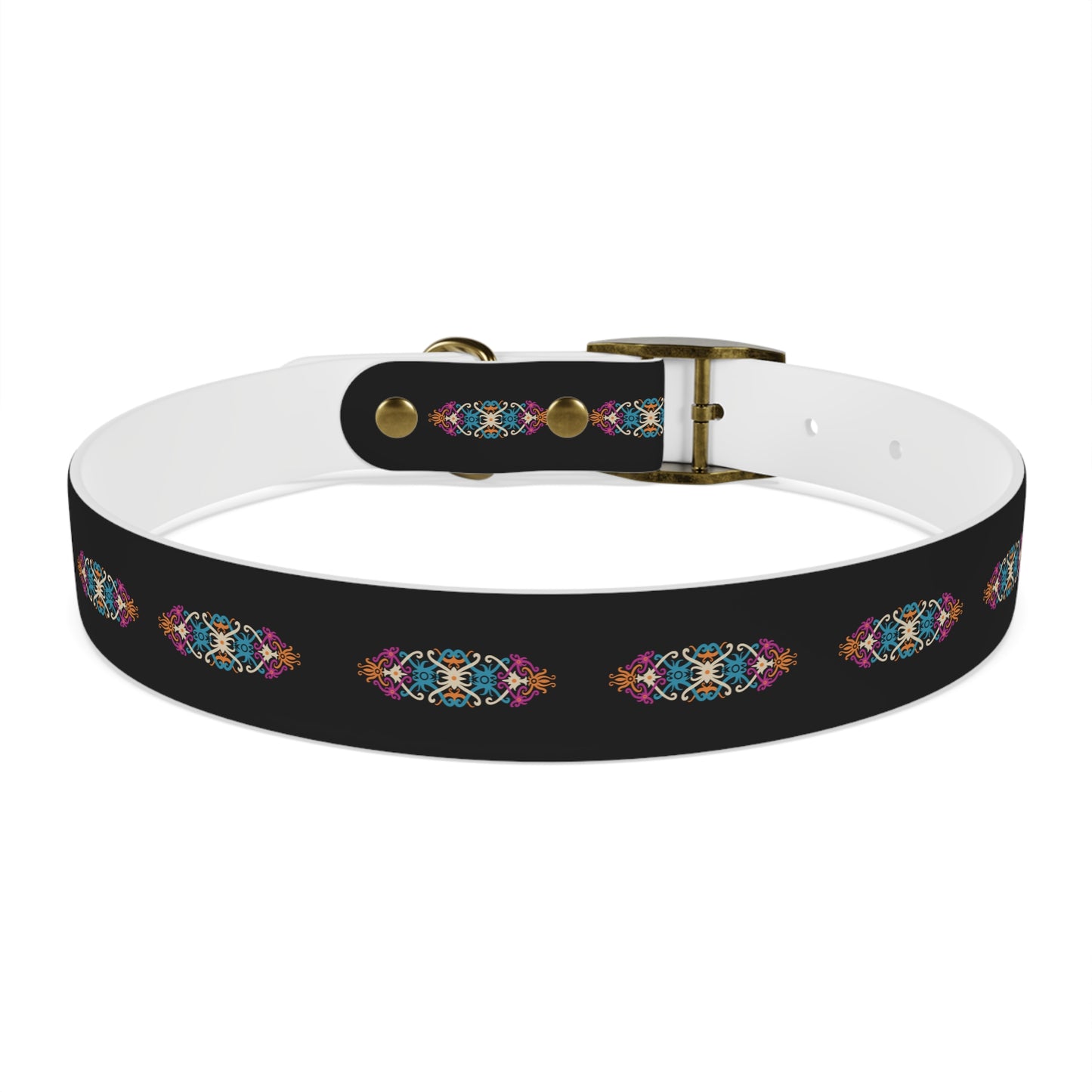 Vibrant Floral Dog Collar - Adjustable Pet Accessory for Stylish Dogs