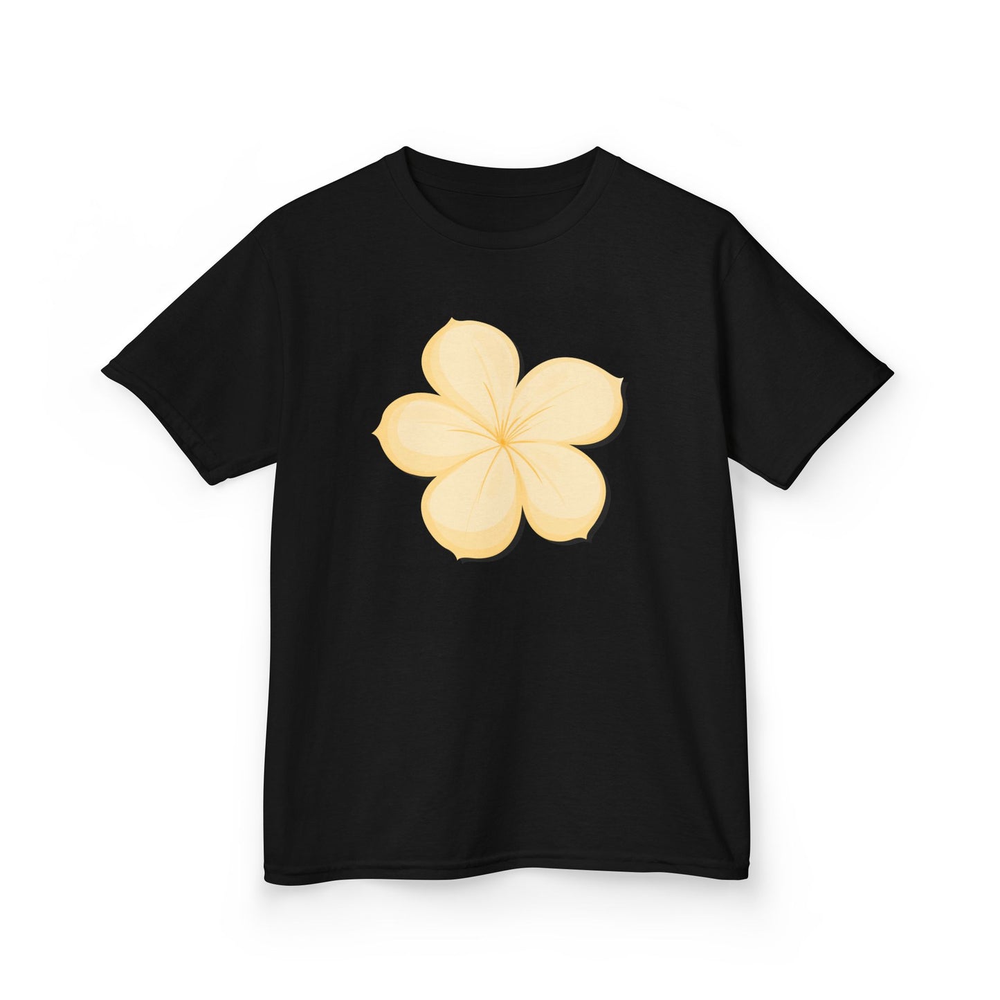 Kids Floral Print Tee - Bright Yellow Flower Design for Summer Fun