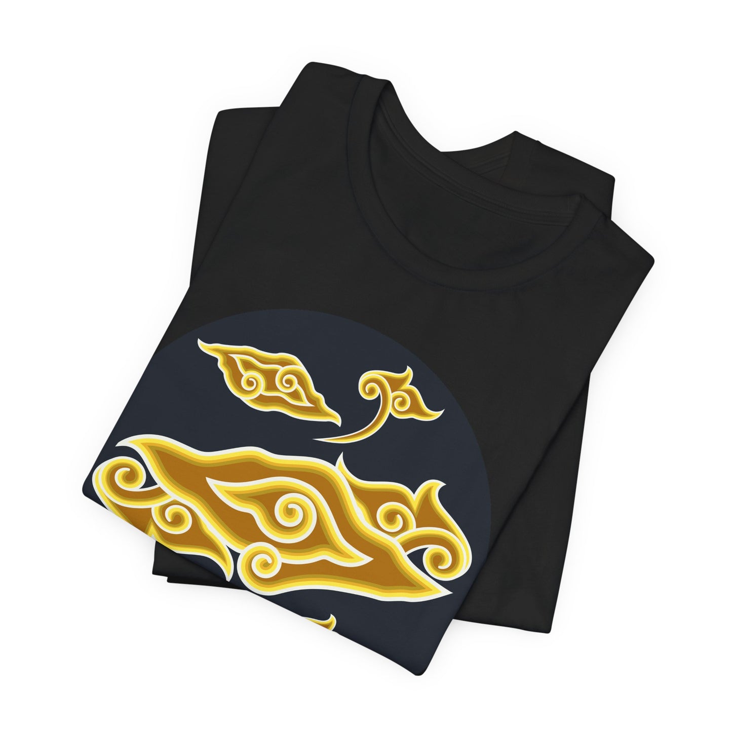 Golden Swirl Unisex Jersey Short Sleeve Tee - Casual Comfort for Every Occasion