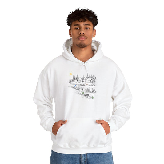 Cozy Nature Scene Unisex Hoodie - Perfect for Outdoor Lovers