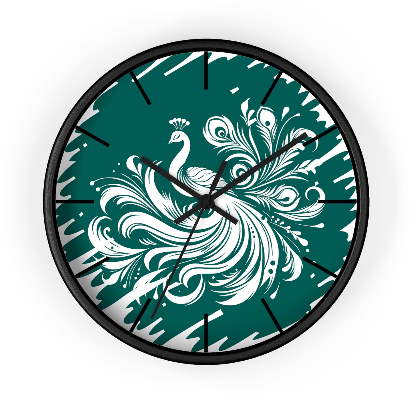 Elegant Peacock Wall Clock - Artistic Home Decor for Timely Elegance