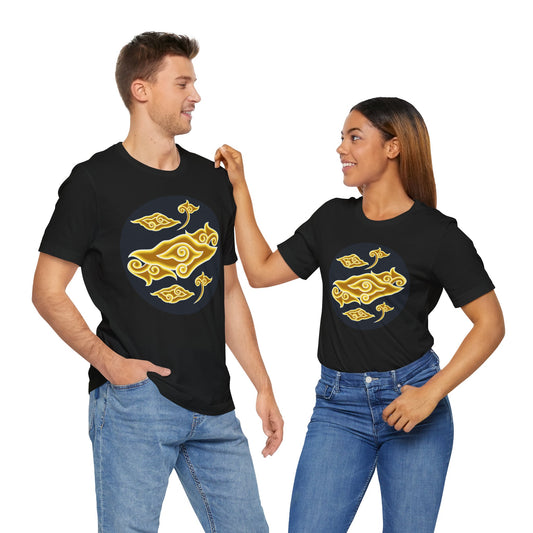 Golden Swirl Unisex Jersey Short Sleeve Tee - Casual Comfort for Every Occasion