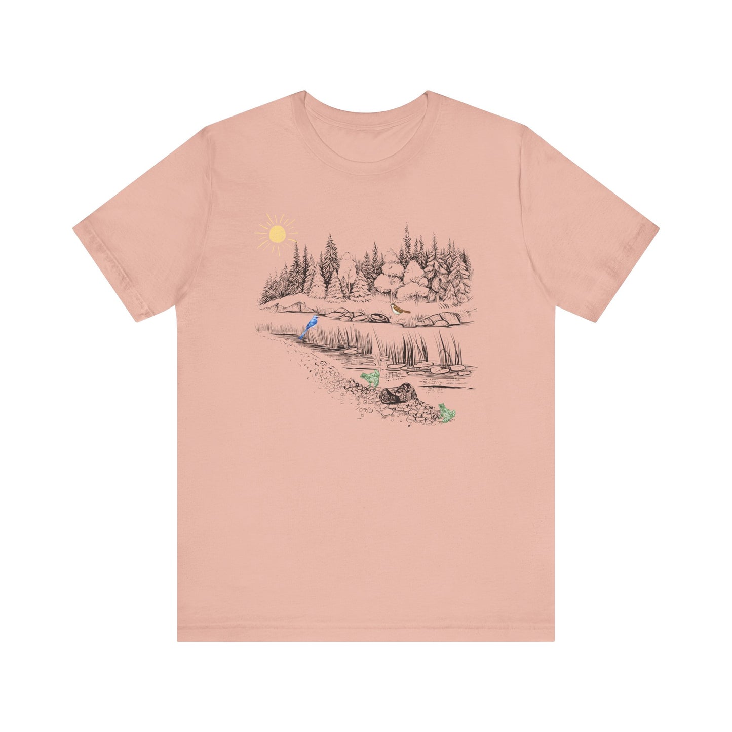 Scenic Nature Unisex Jersey Short Sleeve Tee - Outdoor Adventure Design