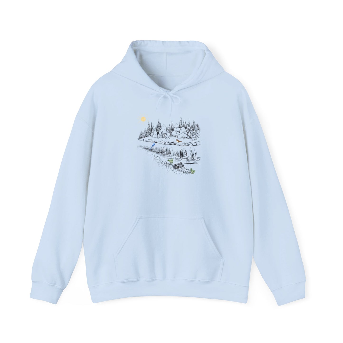 Cozy Nature Scene Unisex Hoodie - Perfect for Outdoor Lovers