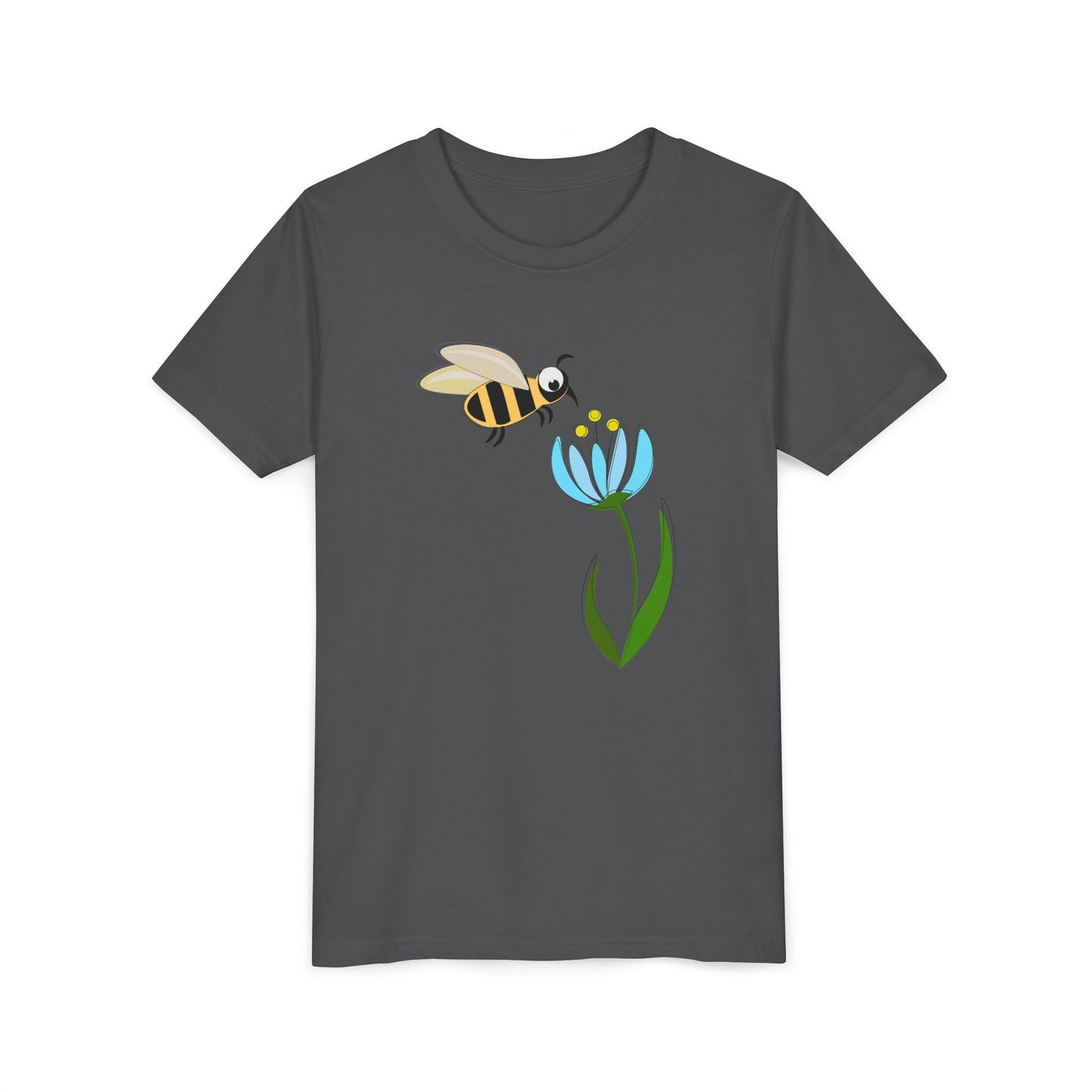 Cute Bee & Flower Youth Tee - Perfect for Nature Lovers!