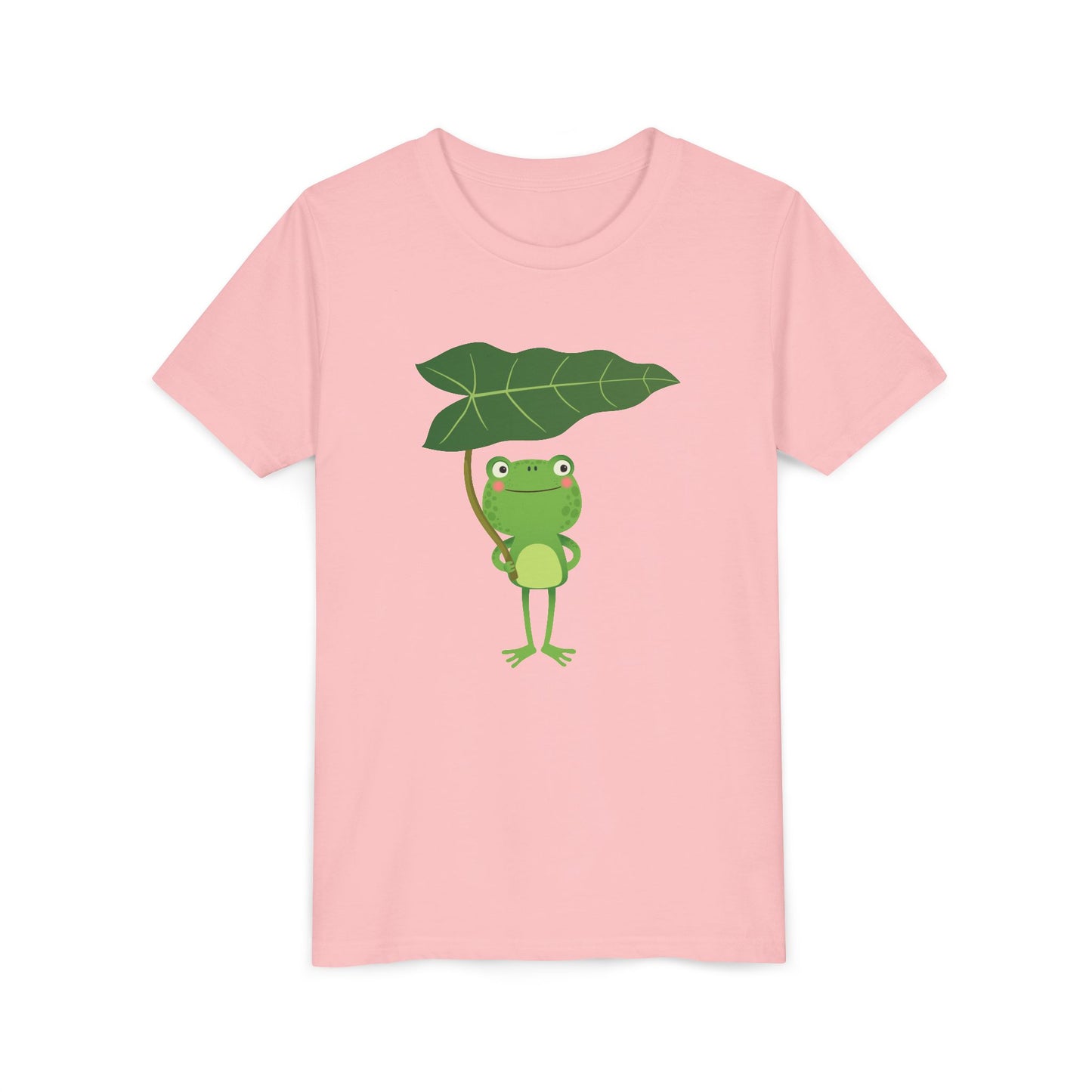 Fun Frog Youth Tee - Cute Green Animal Design for Kids