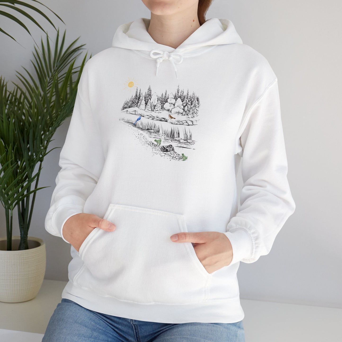 Cozy Nature Scene Unisex Hoodie - Perfect for Outdoor Lovers