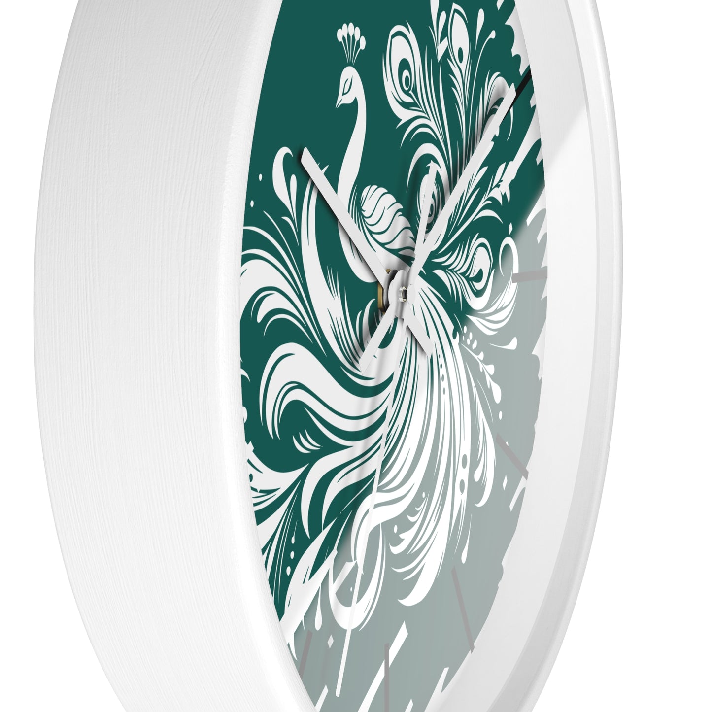 Elegant Peacock Wall Clock - Artistic Home Decor for Timely Elegance