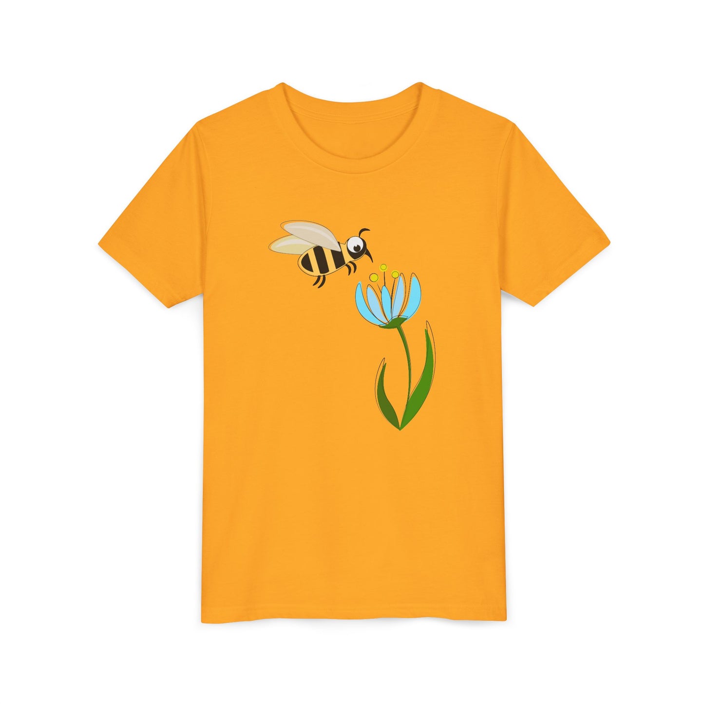 Cute Bee & Flower Youth Tee - Perfect for Nature Lovers!