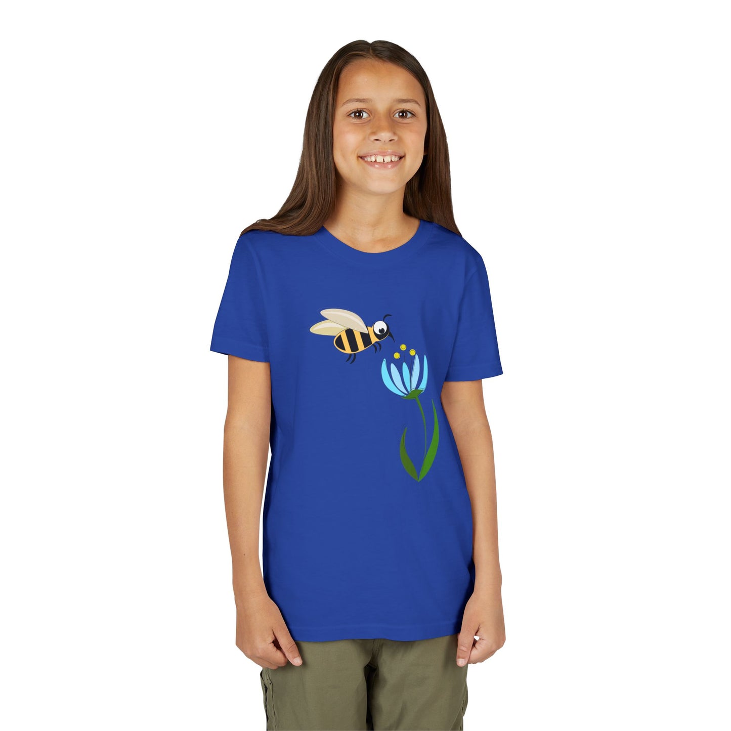 Cute Bee & Flower Youth Tee - Perfect for Nature Lovers!