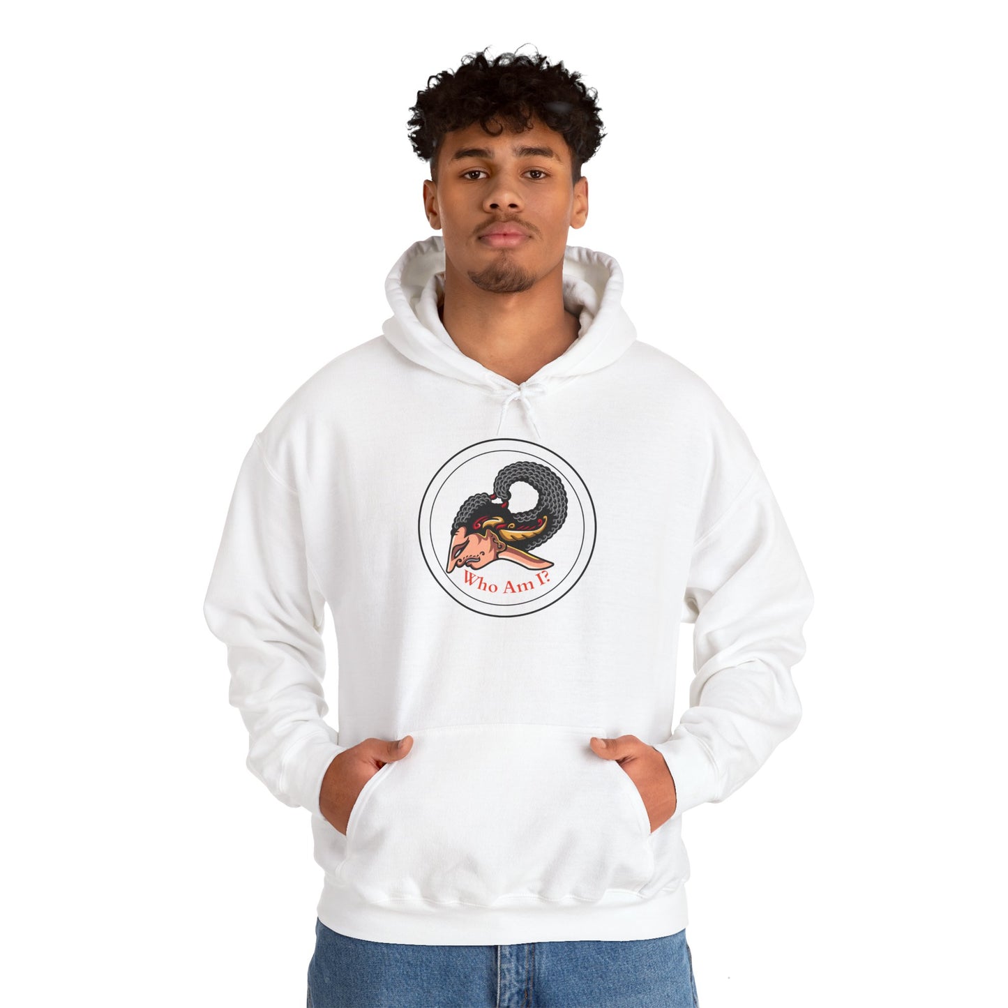 Who Am I? Unisex Heavy Blend™ Hooded Sweatshirt - Cozy and Stylish