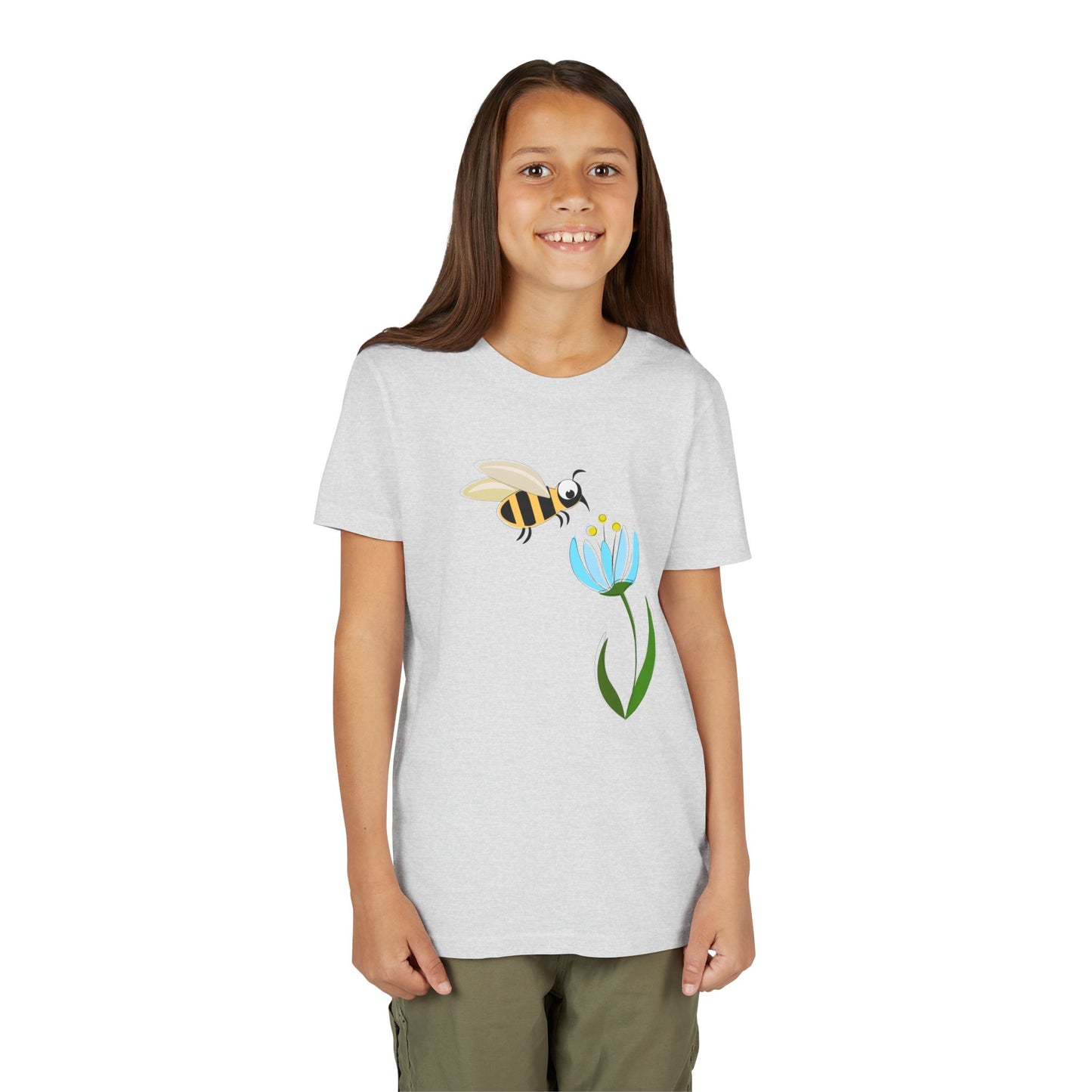 Cute Bee & Flower Youth Tee - Perfect for Nature Lovers!