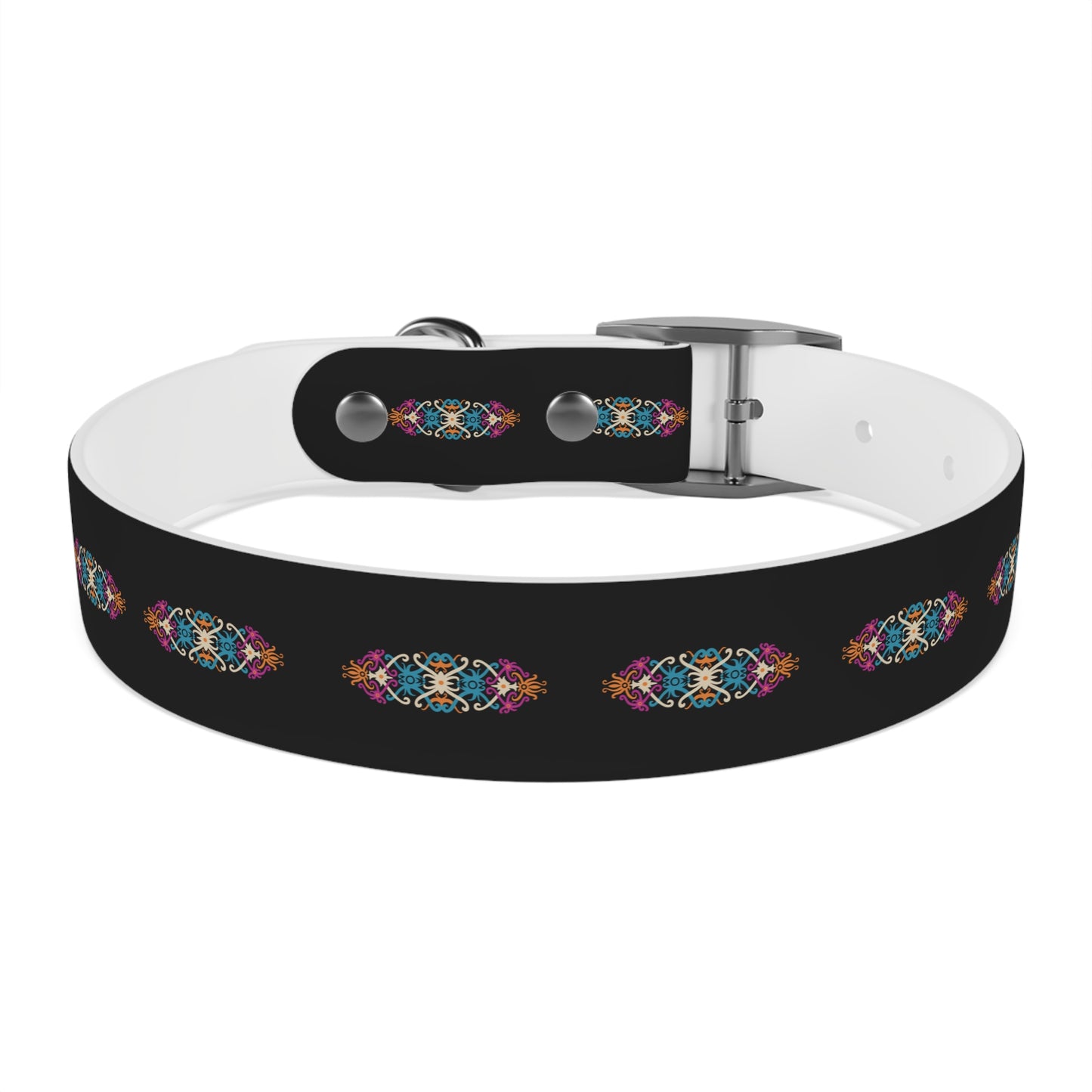 Vibrant Floral Dog Collar - Adjustable Pet Accessory for Stylish Dogs