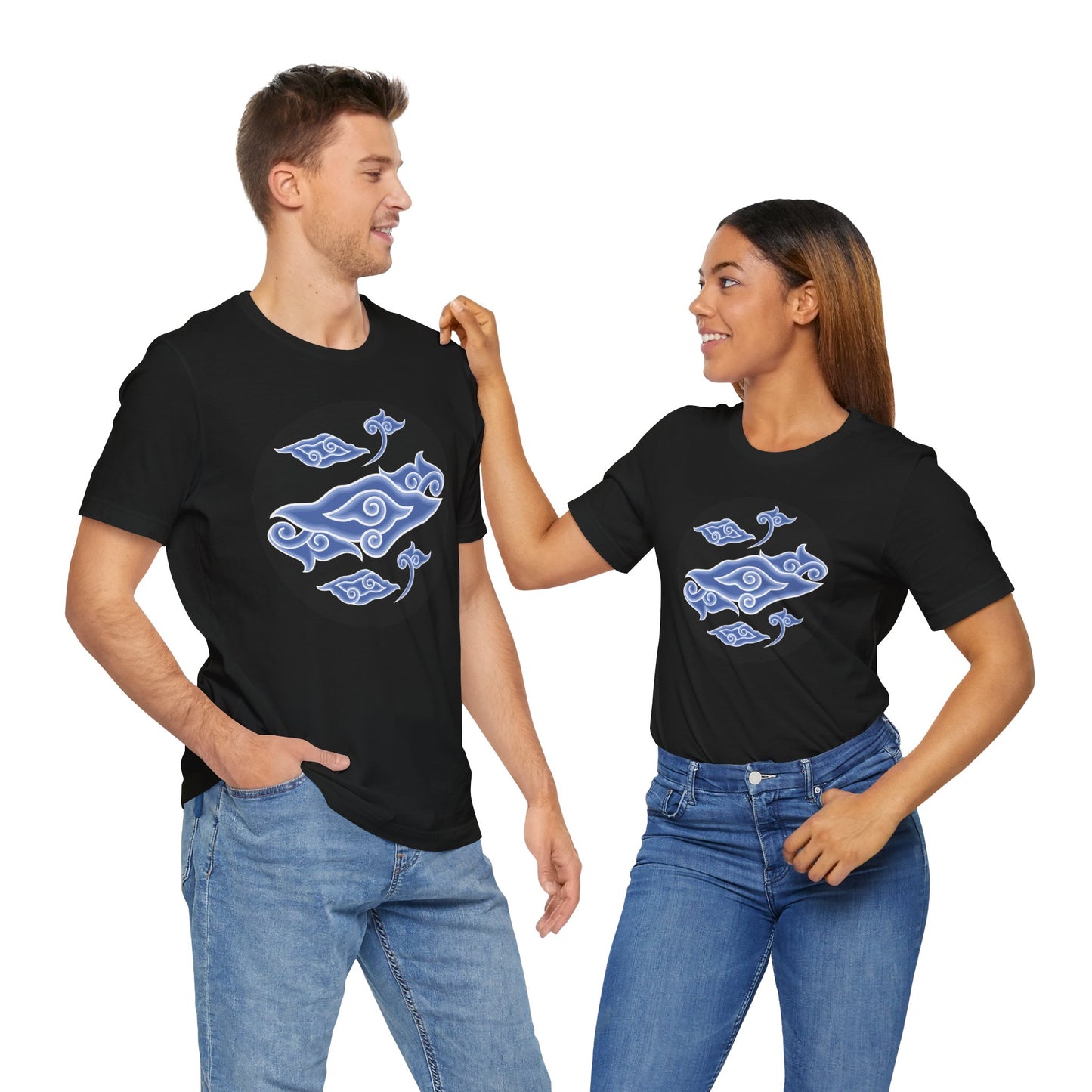 Blue Cloud Art Unisex Jersey Short Sleeve Tee