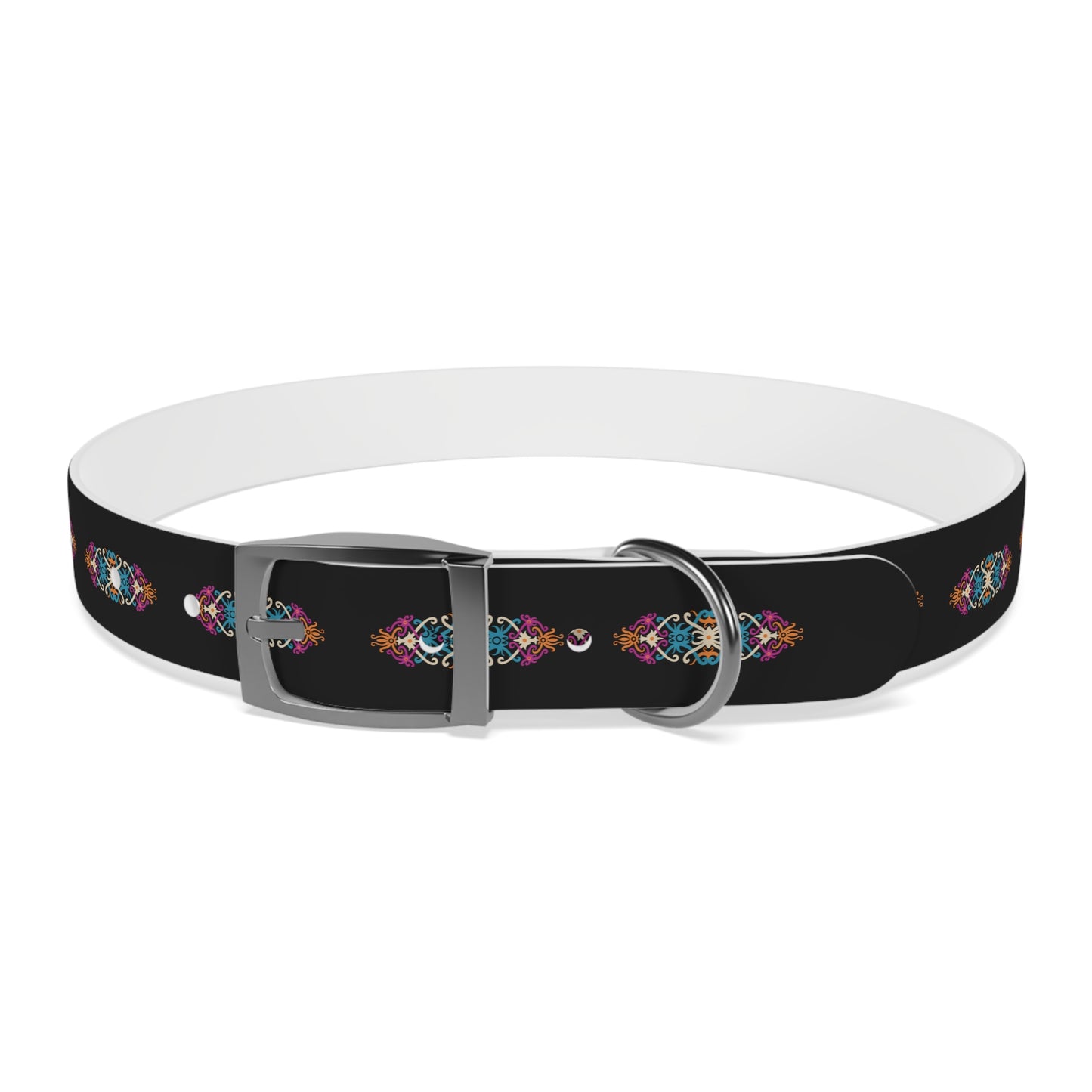 Vibrant Floral Dog Collar - Adjustable Pet Accessory for Stylish Dogs