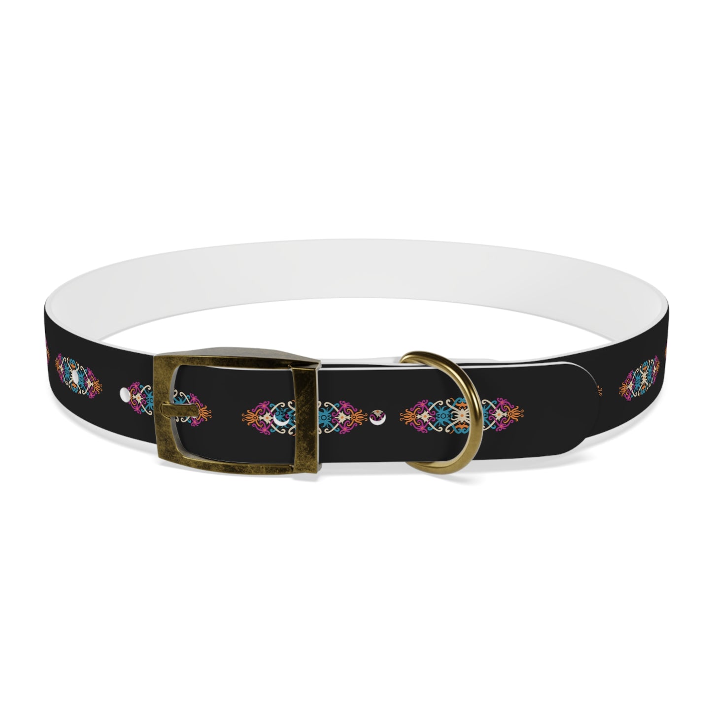 Vibrant Floral Dog Collar - Adjustable Pet Accessory for Stylish Dogs