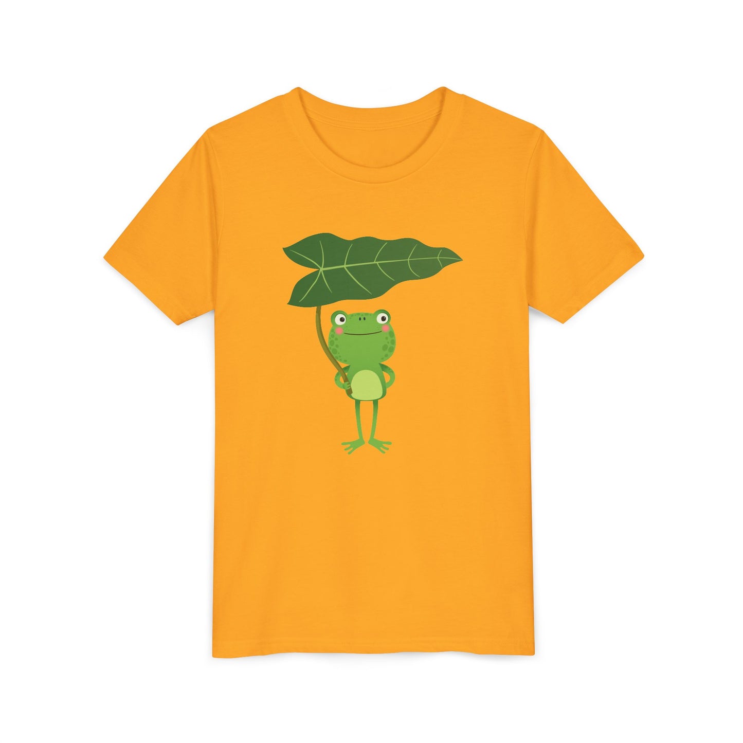 Fun Frog Youth Tee - Cute Green Animal Design for Kids