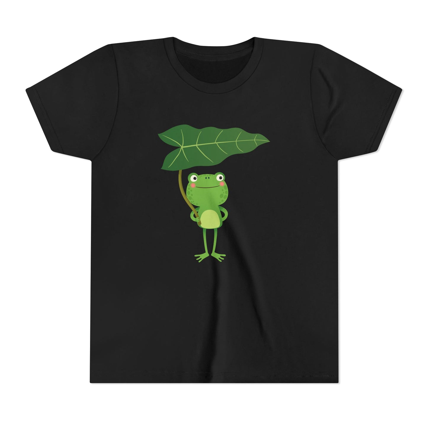 Fun Frog Youth Tee - Cute Green Animal Design for Kids