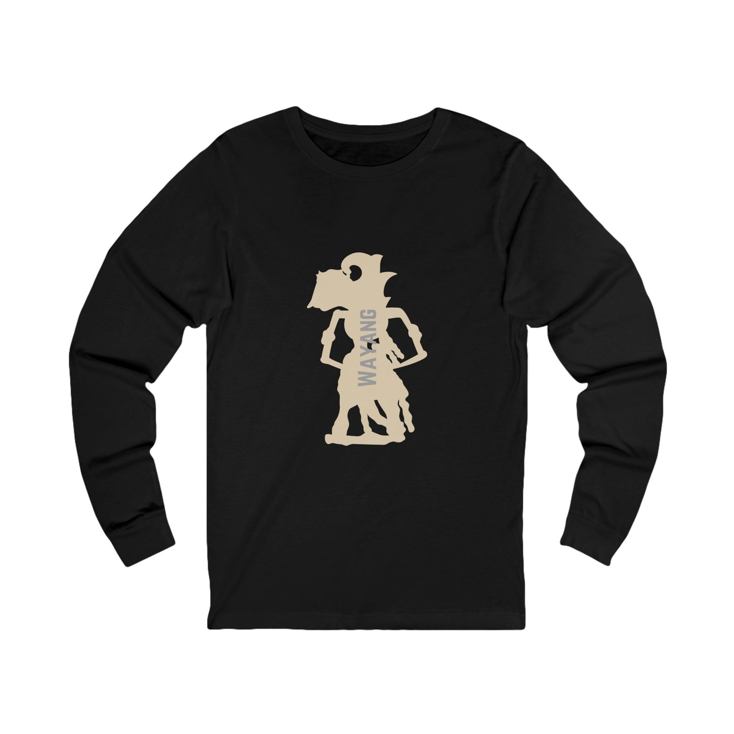 Wayang Unisex Jersey Long Sleeve Tee - Cultural Fashion for Everyday Wear