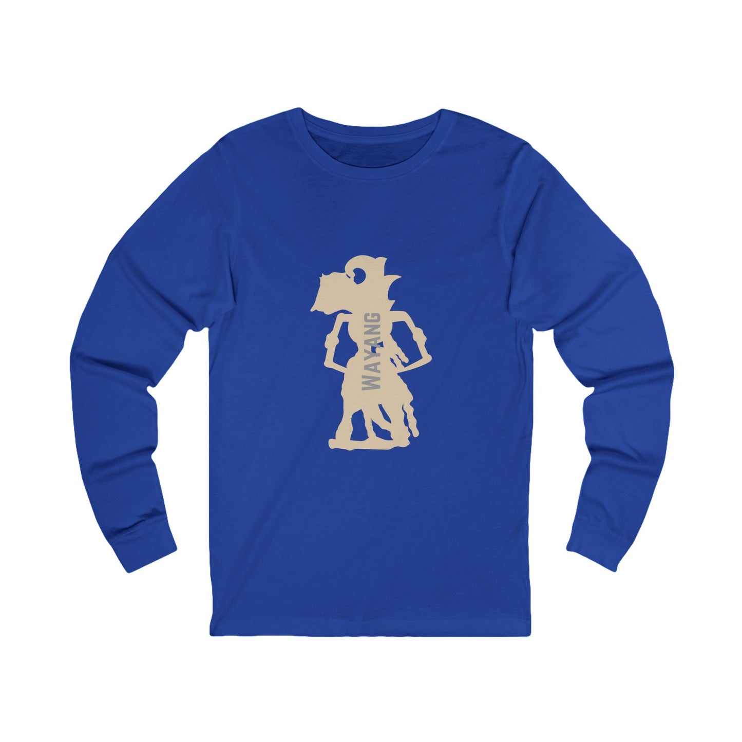 Wayang Unisex Jersey Long Sleeve Tee - Cultural Fashion for Everyday Wear