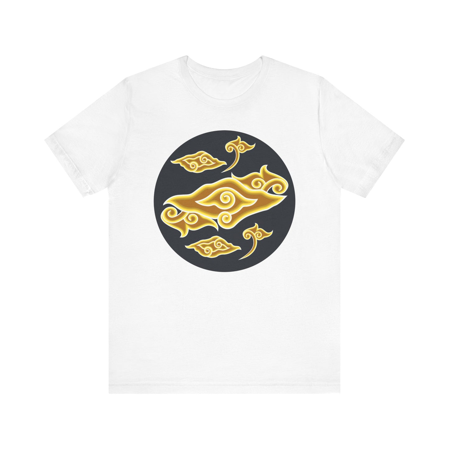 Golden Swirl Unisex Jersey Short Sleeve Tee - Casual Comfort for Every Occasion