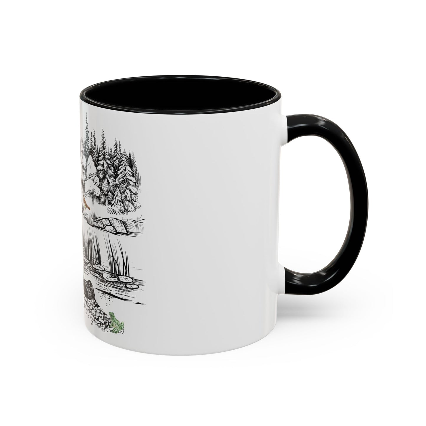 Nature Scene Accent Coffee Mug - Perfect for Nature Lovers