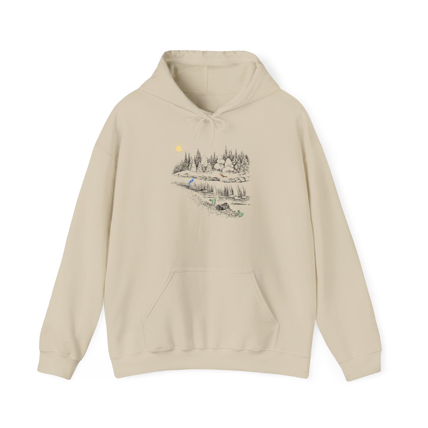 Cozy Nature Scene Unisex Hoodie - Perfect for Outdoor Lovers