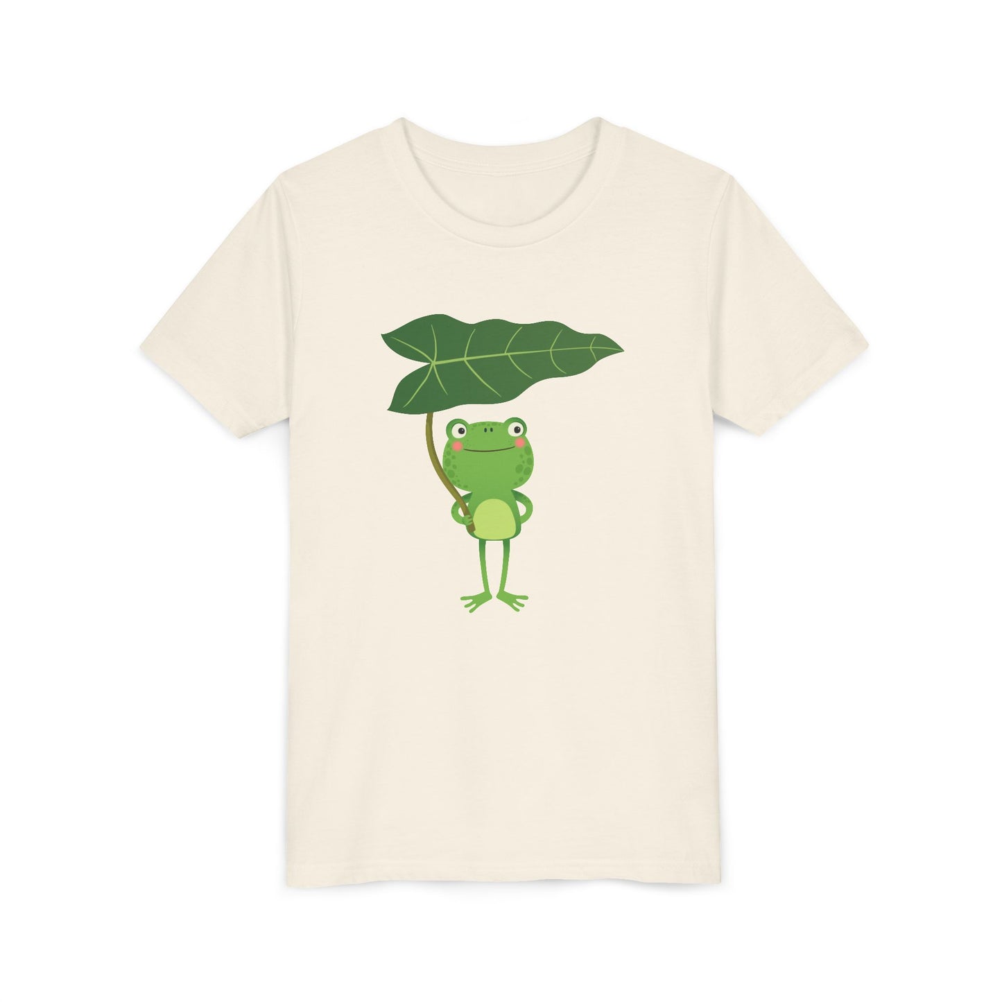 Fun Frog Youth Tee - Cute Green Animal Design for Kids